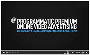 Programmatic premium online video advertising