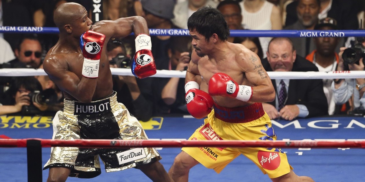 Boxing - WBC/WBA/WBO Welterweight Title Fight Floyd Mayweather v Manny Pacquiao MGM Grand, Las Vegas, United States - 2 May 2015