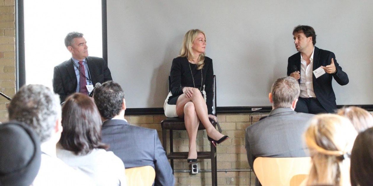 From Left: Patrick Dickinson, HBC, Shelagh Stoneham, Shoppers Drug Mart, and Stéphane Bérubé, L'Oréal