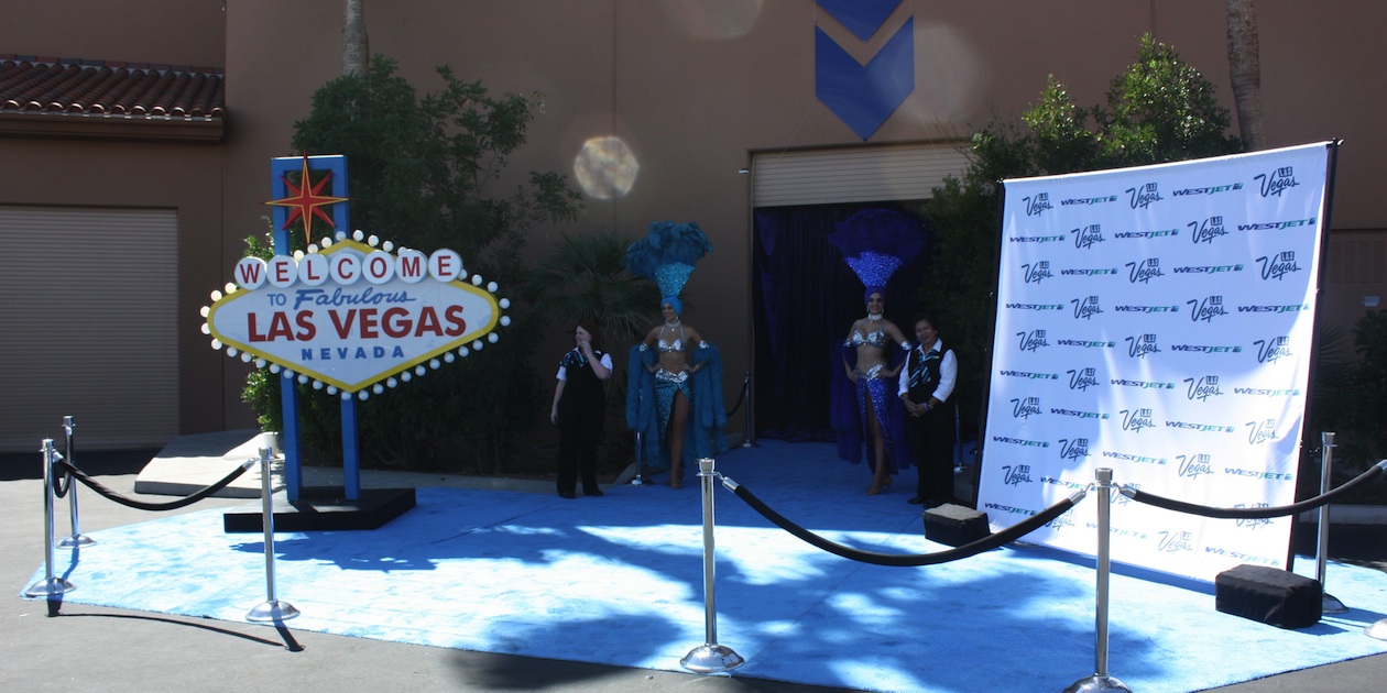 westjet vegas banner