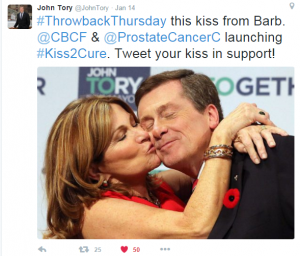 John Tory kiss