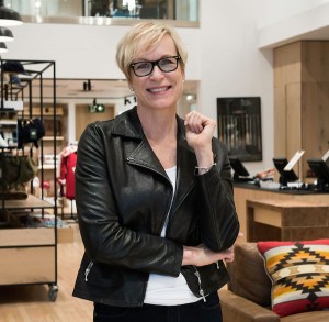 Roots President and COO Wendy Bennison at company's flagship store in Toronto, 80 Bloor St. W. (CNW Group/Roots Canada Ltd.)