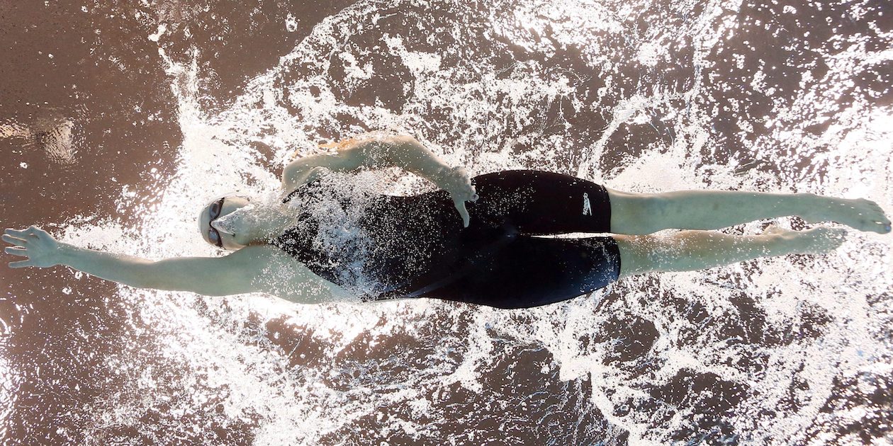 FILE - In this Aug. 2, 2012, file photo, United States' Katie Ledecky competes in a women's 800-meter freestyle swimming heat at the Aquatics Centre in the Olympic Park during the 2012 Summer Olympics in London. Ledecky has been the world record holder in the 1,500-meter freestyle for almost three years, but the metric mile has never been part of the Olympic program for women. The longest event the 19-year-old can tackle at the Summer Games is the 800 free.(AP Photo/David J. Phillip, File)