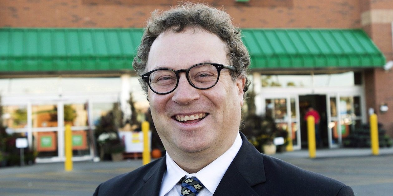 Marc Poulin poses for a photograph at the Sobeys grocery store along the Queensway in Toronto on Wednesday, Sept. 25, 2013. The Sobeys grocery chain and its parent company say their chief executive and president has left the organization _ effective immediately. Poulin is being replaced in those roles on an interim basis by the chief financial officer of Empire Company, Francois Vimard. THE CANADIAN PRESS/Nathan Denette