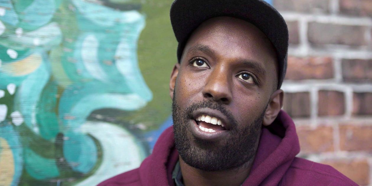 Rapper Shad is shown in an interview with The Canadian Press in Toronto on Thursday October 17, 2013. CBC Radio says its revamped arts and culture show "Q" has been renamed, sort of. The new name is the same, but spelled with a lower-case "q." The daily radio program relaunches Monday with its new host, rapper Shadrach Kabango, a.k.a Shad. THE CANADIAN PRESS/Frank Gunn