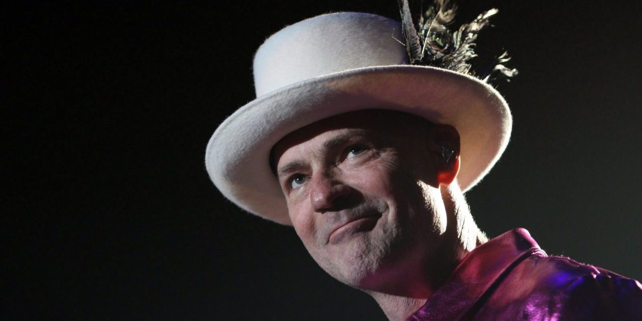 The Tragically Hip's Gord Downie performs during the first stop of the Man Machine Poem Tour at the Save-On-Foods Memorial Centre in Victoria, B.C., Friday, July 22, 2016. Few Canadian television events qualify as a momentous occasion for the nation, but Saturday's Tragically Hip concert promises to be special. THE CANADIAN PRESS/Chad Hipolito